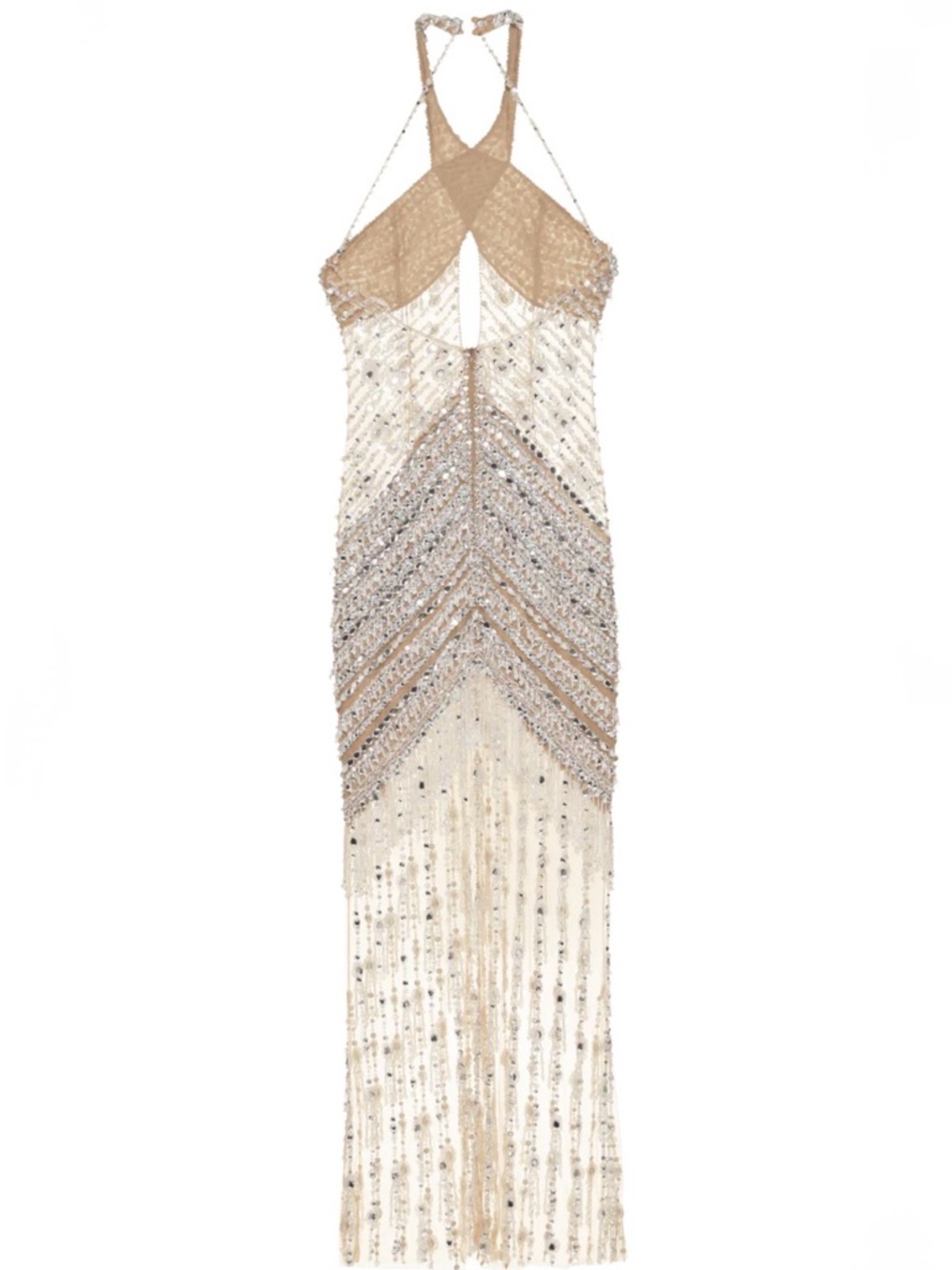 PatBO Hand Embroidered Swarovski Crystal Gown - Picture 8 of 8